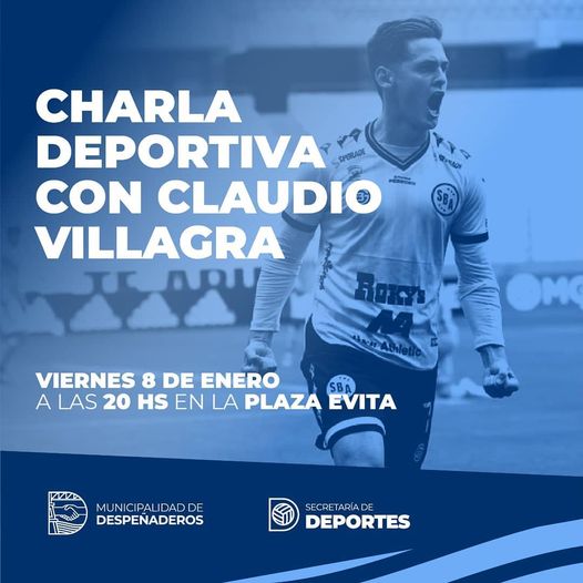 Claudio Villagra dará una charla en Despeñaderos