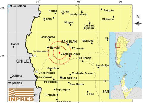 Fuerte sismo en San Juan se sintió en Córdoba