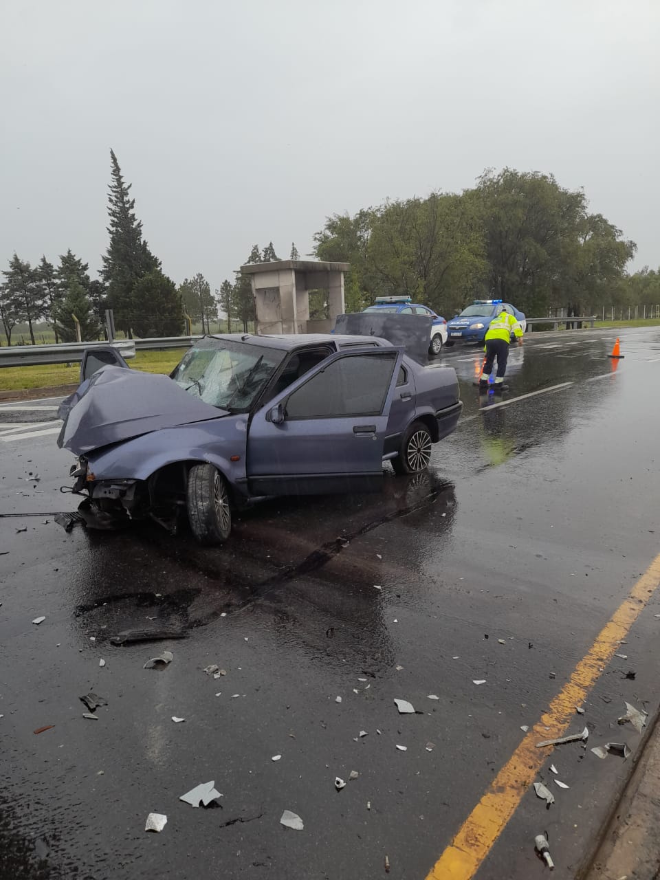 Escalofriante accidente en ruta N°5