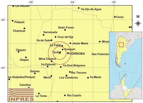 Madrugada con temblor en Alta Gracia