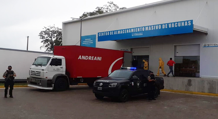 Córdoba recibió una nueva partida de 40.500 vacunas Sinopharm