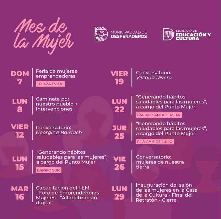 Despeñaderos anuncia actividades por el Mes de la Mujer | AG Noticias
