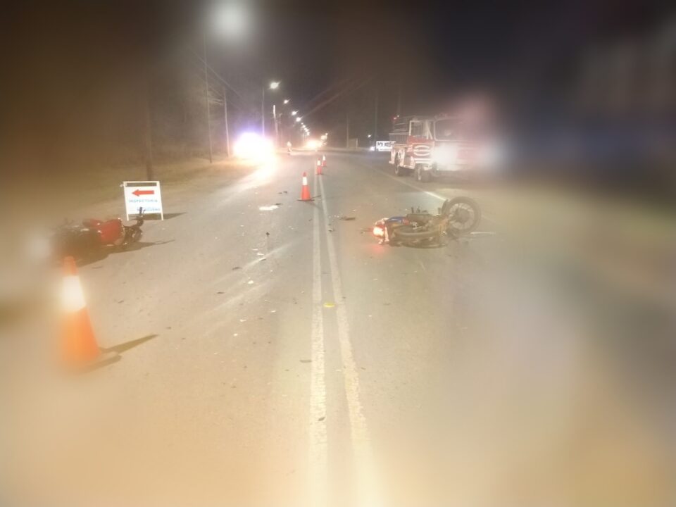 Accidente fatal en Malagueño: colisionaron dos motocicletas
