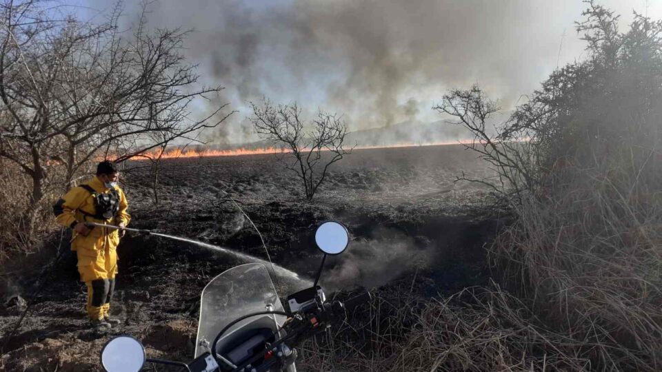 Gran incendio en la Reserva de "La Calera"