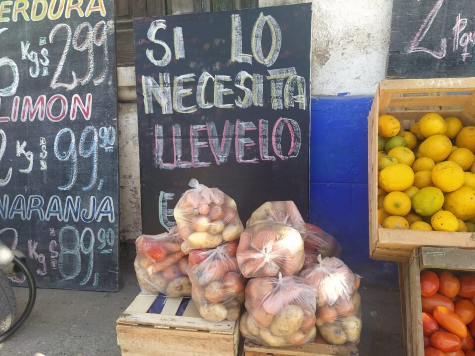 Regalan bolsones de verdura para los más necesitados