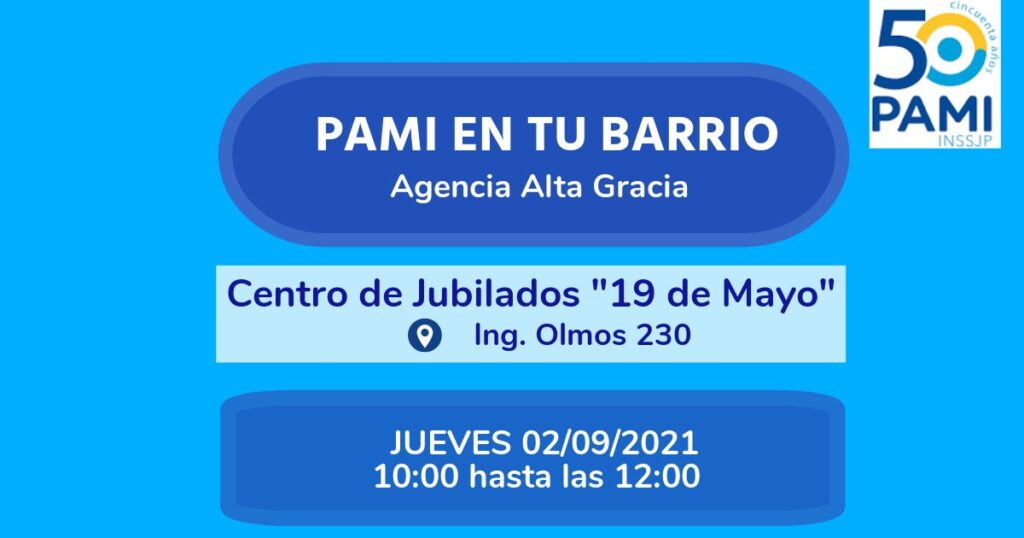 Reabrirán de manera paulatina los Centros de Jubilados en Alta Gracia