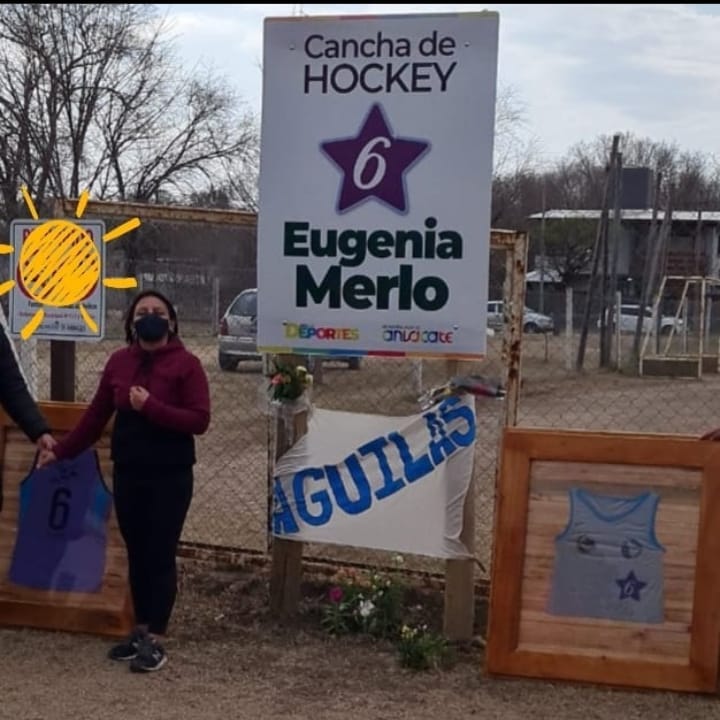 Anisacate: la cancha de Hockey ya lleva el nombre de Eugenia Merlo