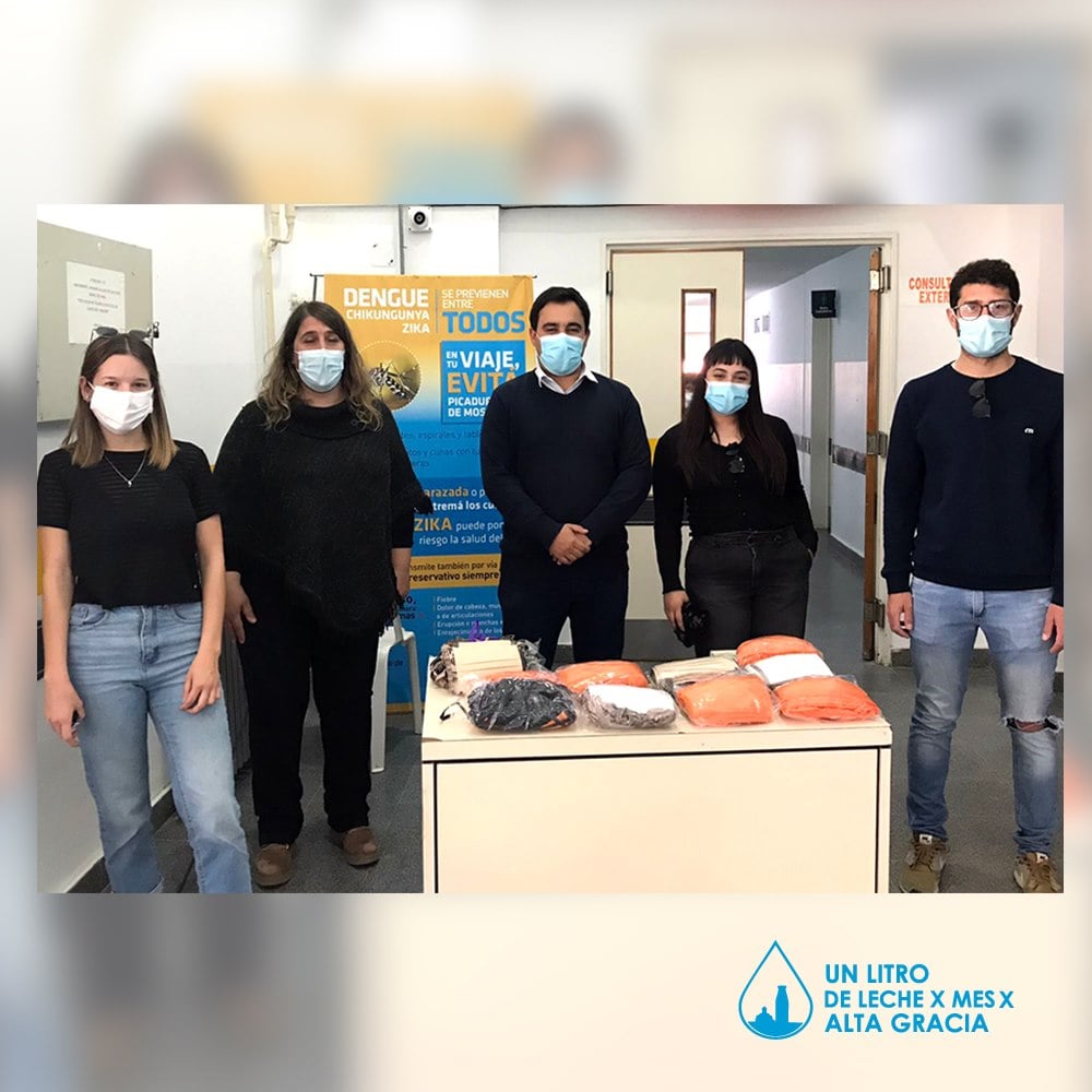 El Litro de Leche participó de la Campaña "Todos debemos usar barbijo"