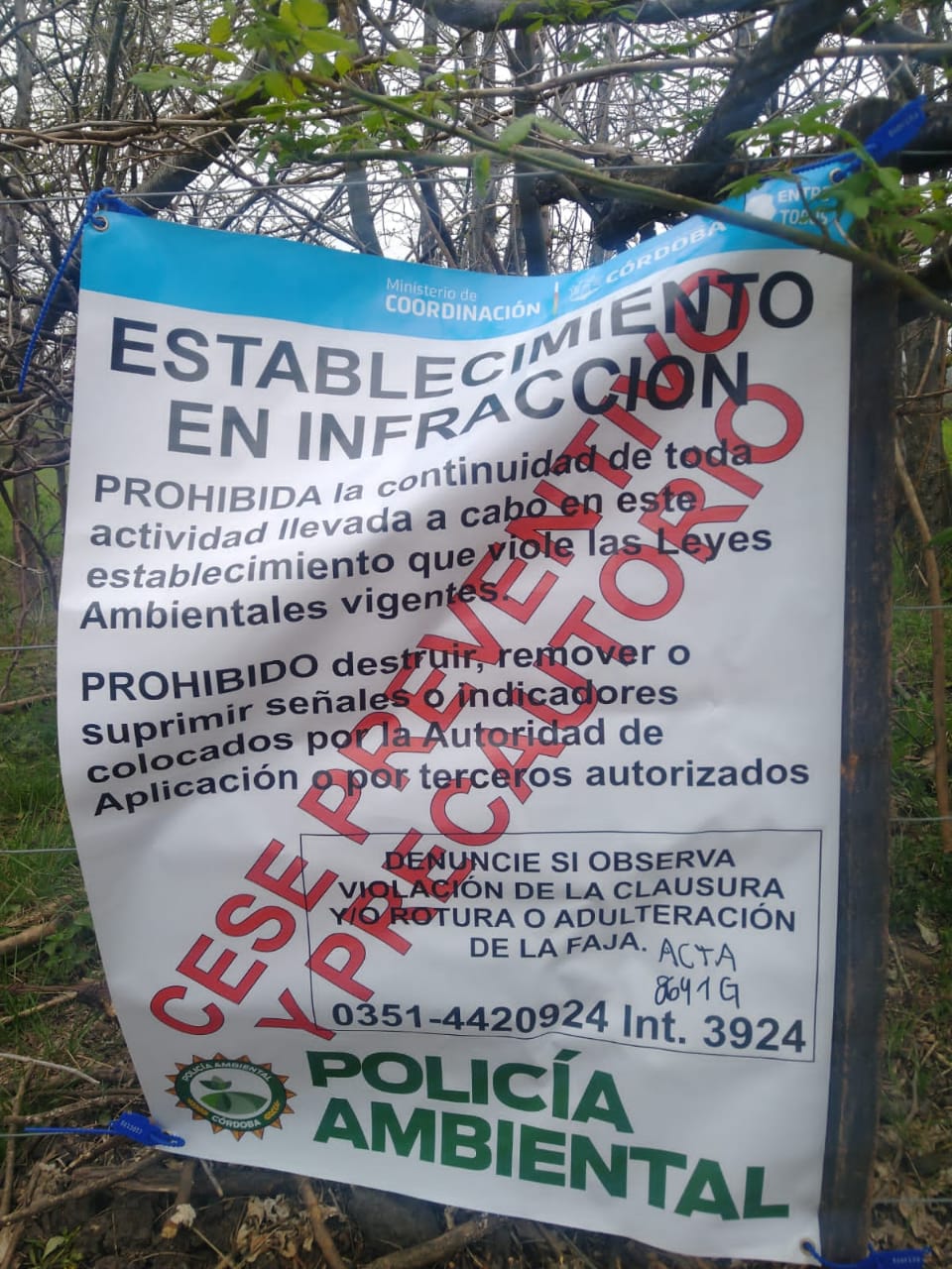 Villa Los Aromos: Otra vez, multada por la policía ambiental
