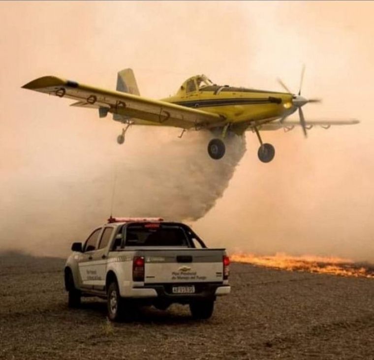Continúa el combate del fuego en el norte y oeste provincial