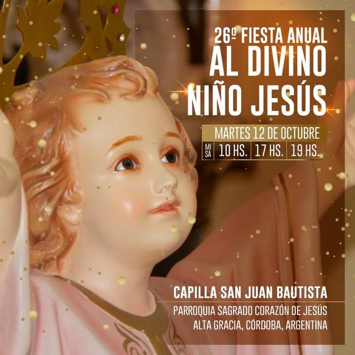 Así se celebrará la 26° Fiesta Anual del Día del Niño Jesús