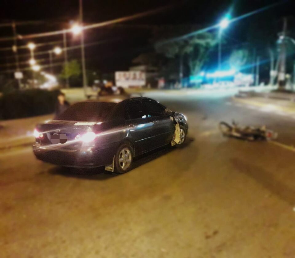 Joven motociclista herido luego de un accidente en la Rotonda Fangio