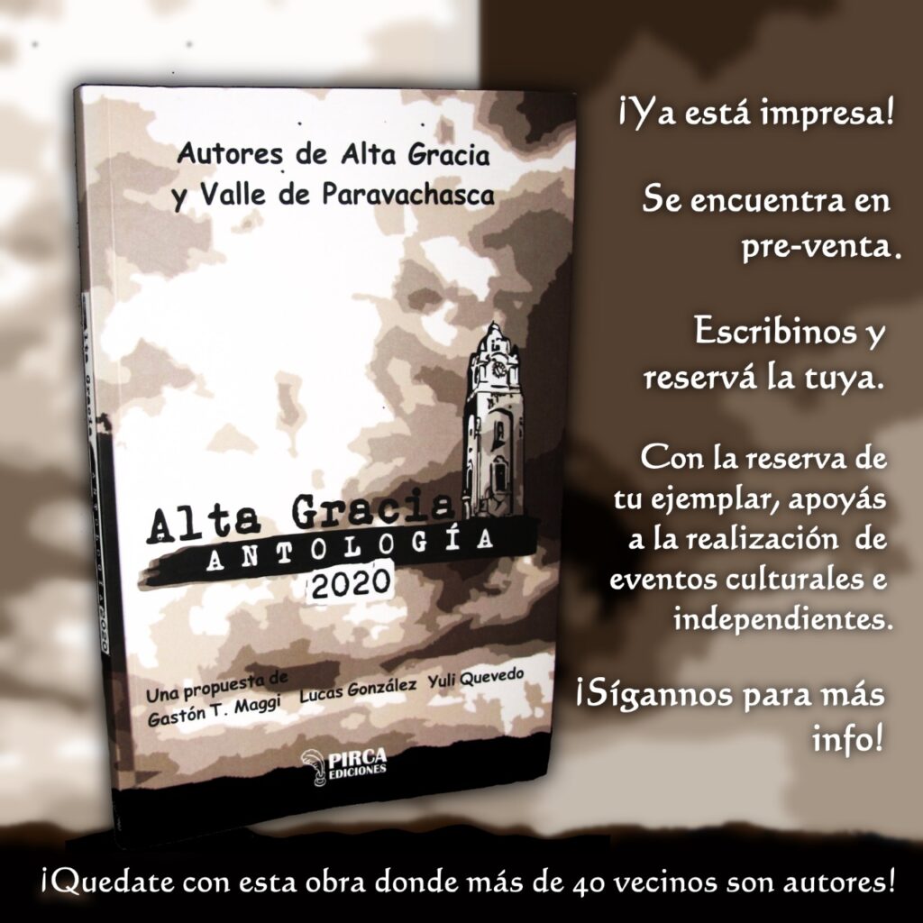 Comenzó la preventa del libro "Alta Gracia Antología 2020"