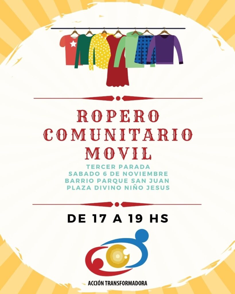 Acción Transformadora regresa con su tercera colecta para el Ropero Comunitario