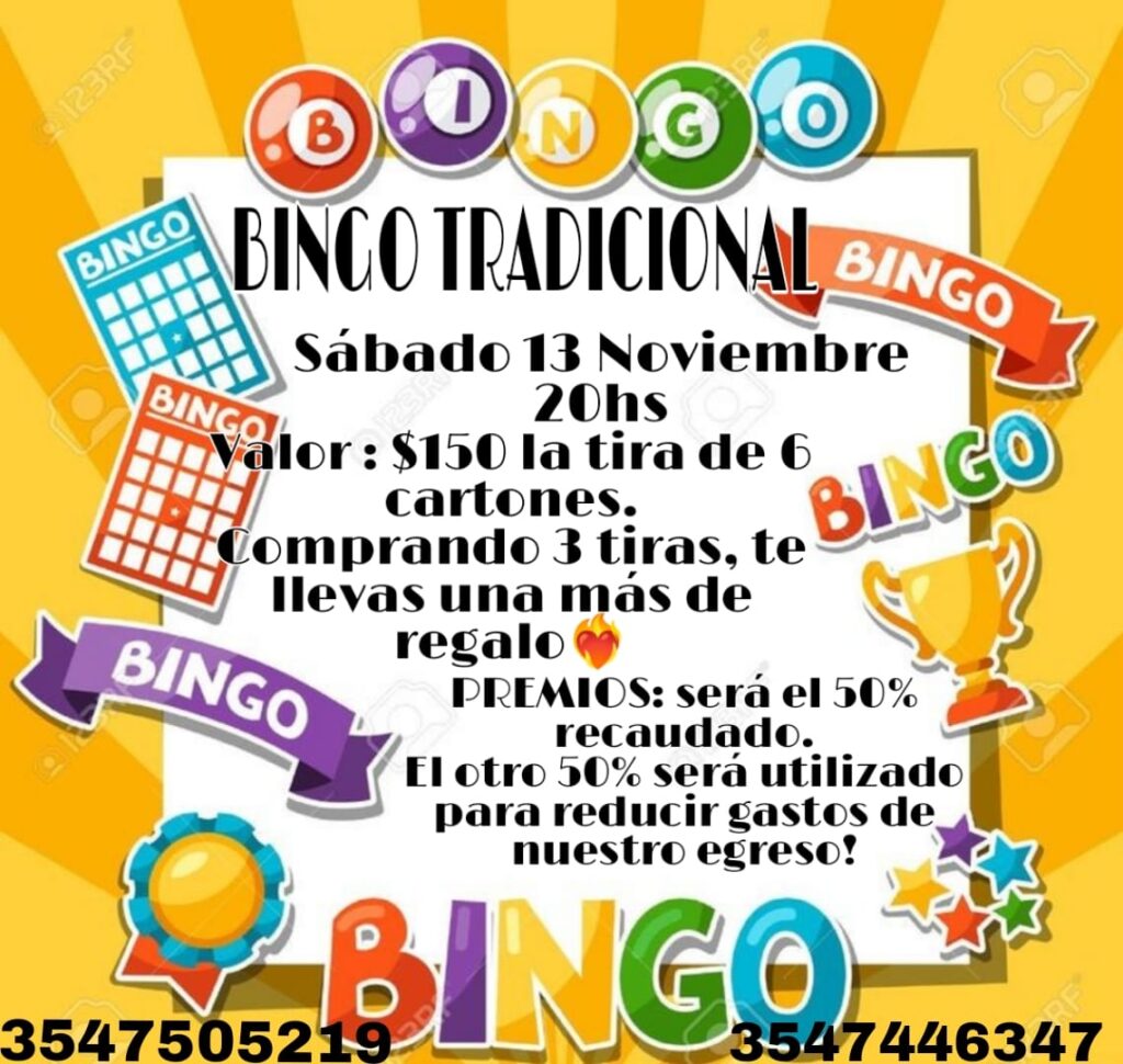 Estudiantes del Obraje organizan un bingo virtual para pagar su egreso
