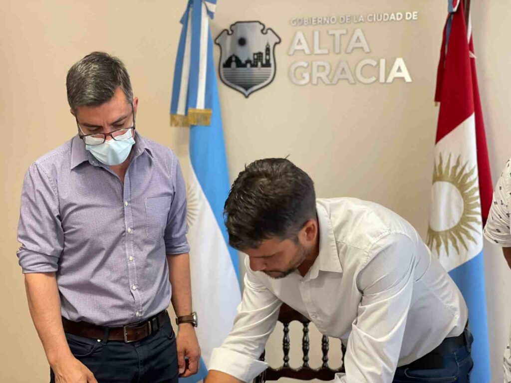 El Municipio de Alta Gracia firmó un convenio para poner en valor El Obraje y Calle Nieto