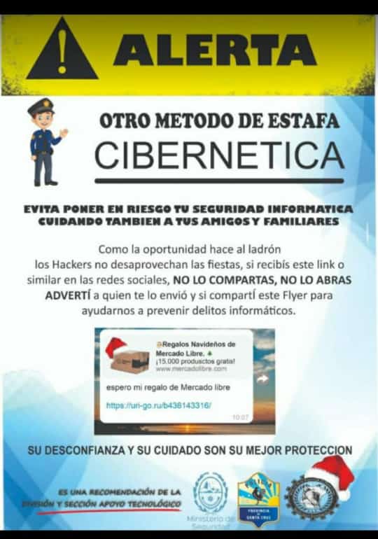 Alerta por la falsa promoción de Navidad de Mercado Libre: es una estafa virtual