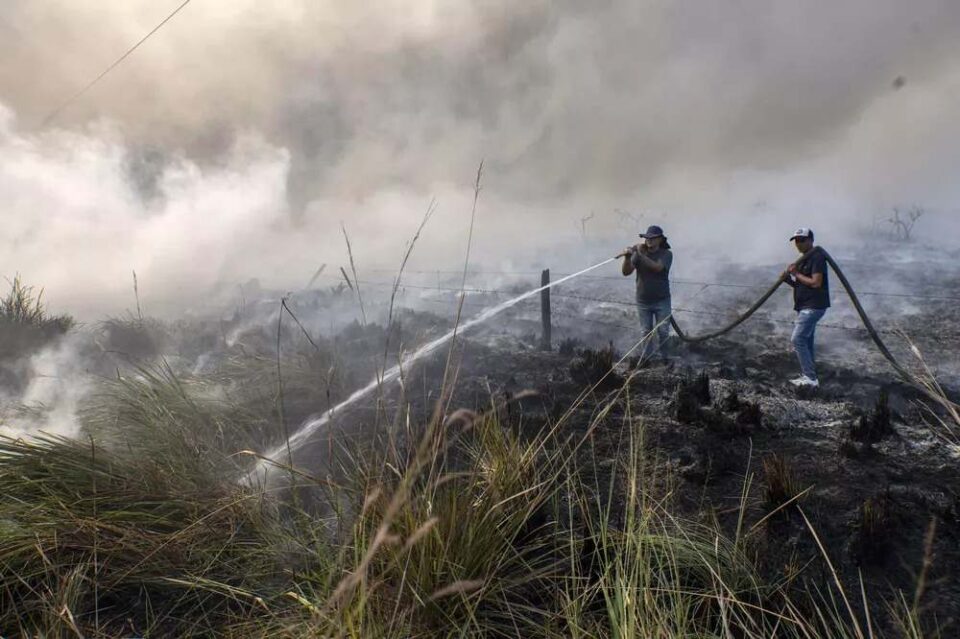 El ETAC y más bomberos de Córdoba se unen a la lucha en Corrientes