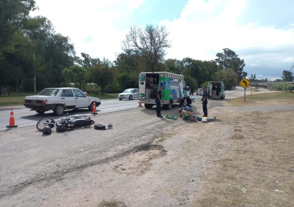 Una de las motocicletas era conducida por un hombre mayor de edad. El hecho ocurrió alrededor de las 15.00hs.