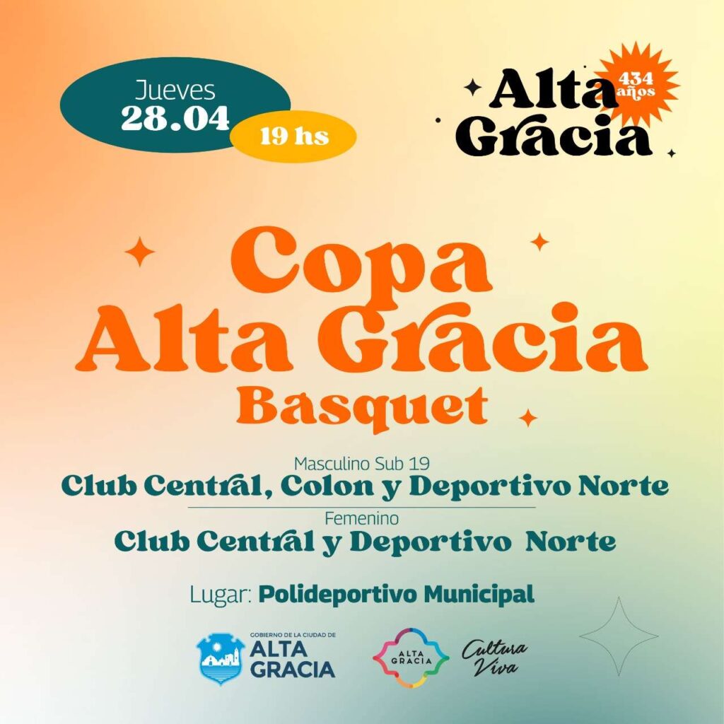 Básquet: se disputa la Copa Alta Gracia entre Central, Colón y El Depo