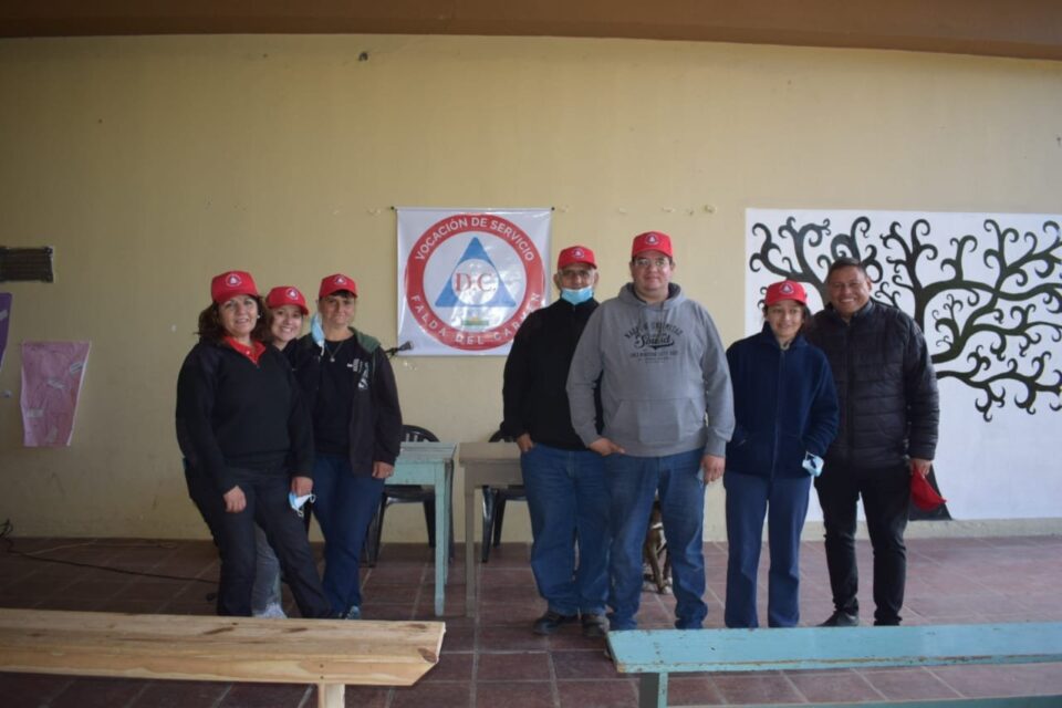 Bomberos Voluntarios de Alta Gracia dictaron una capacitación en Falda del Carmen