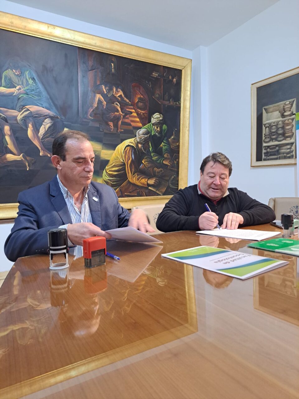 El municipio de Anisacate firmó un convenio con la Facultad de Odontología