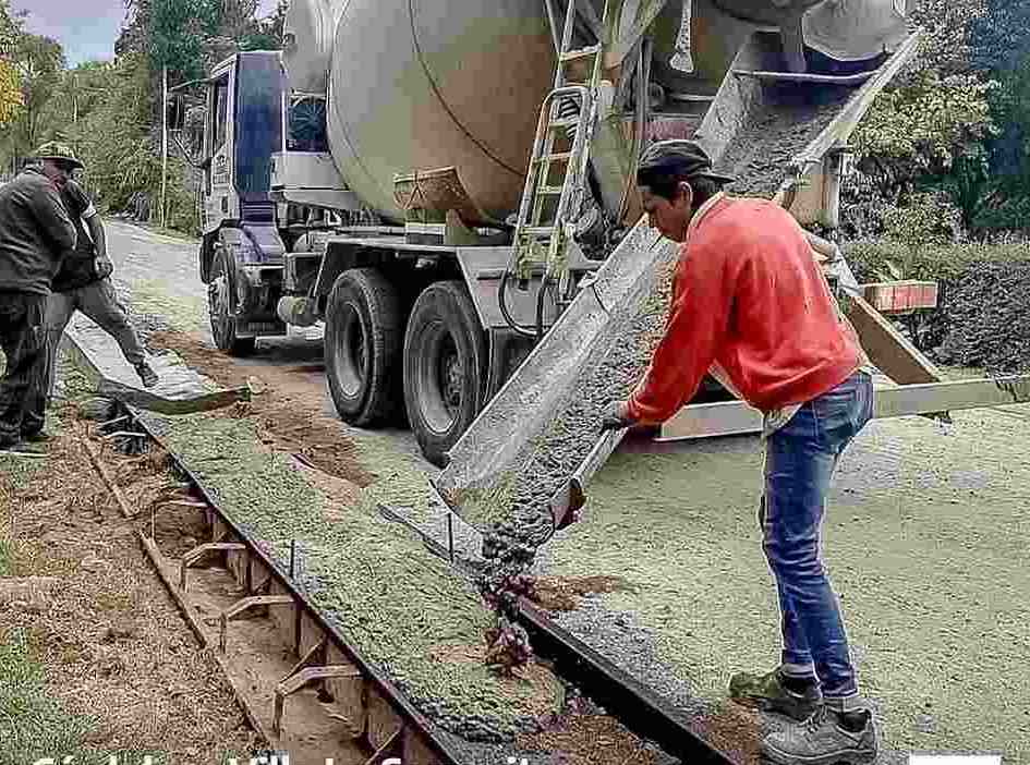 La Serranita sigue avanzando en las obras de adoquinado para las calles de la villa