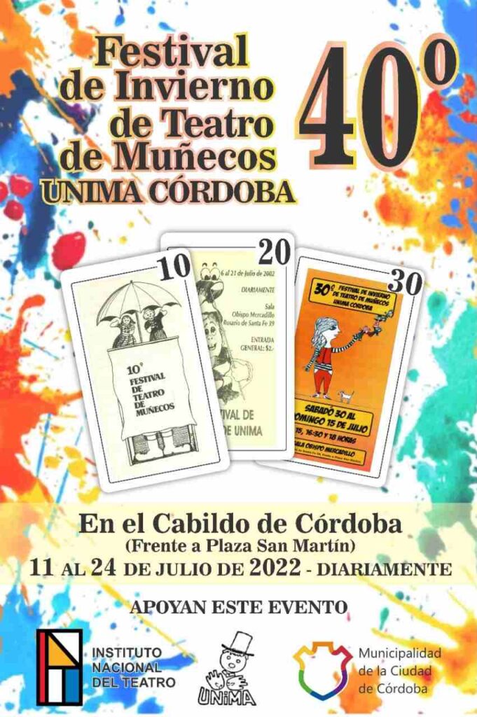 Vuelve el "Festival de Invierno de Teatro de Muñecos" de UNIMA Córdoba