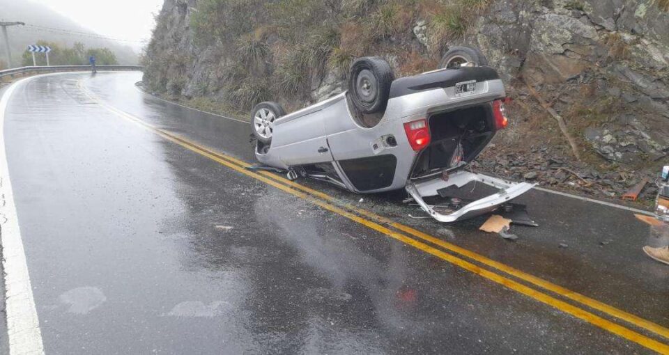 Jornada de accidentes en las rutas de Santa María