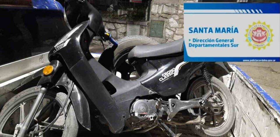 Con las manos en la masa: terminó detenido por el robo de una moto