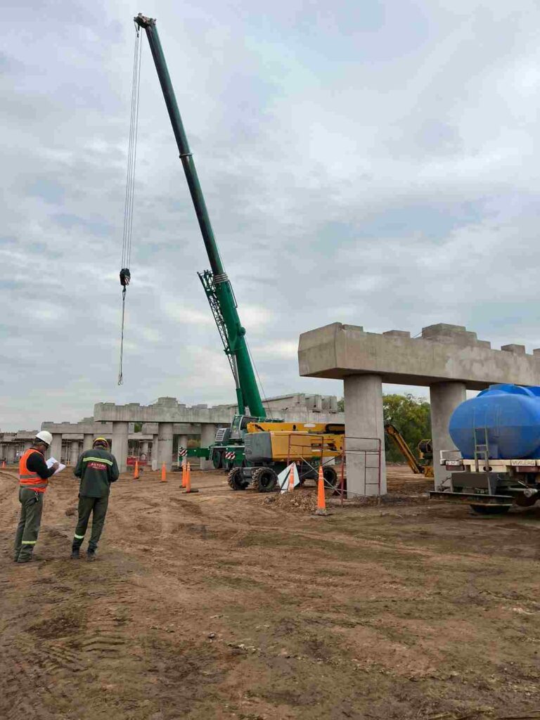 Anisacate recorrió el avance de obra de la autovía
