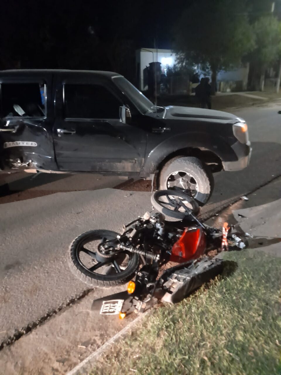 Un motociclista herido en Lozada tras ser embestido por una 4x4