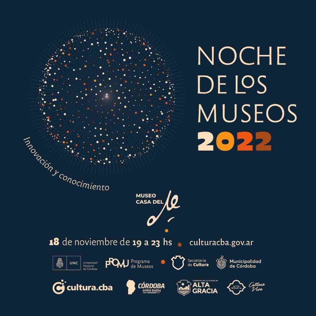 Cuatro museos de Alta Gracia formarán parte de la Noche de los Museos 2022