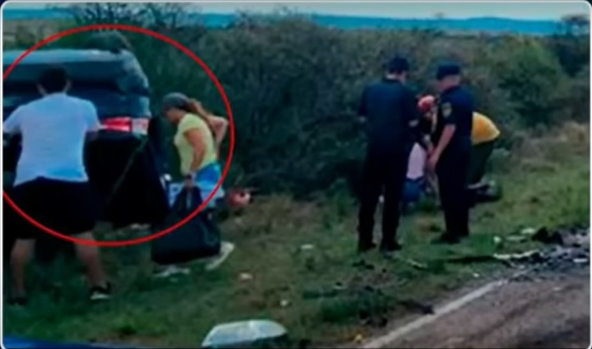 Identificaron a quienes sacaron objetos del BMW de Oscar González tras el choque