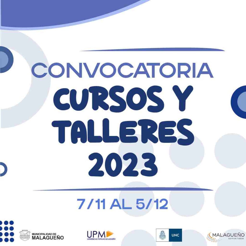 Malagueño: Continúa abierta la convocatoria a talleres de la Universidad Popular