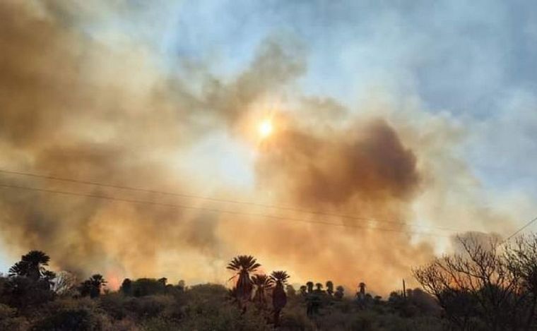 Tras haber sido contenido el incendio en La Higuera, hubo un nuevo reinicio del fuego