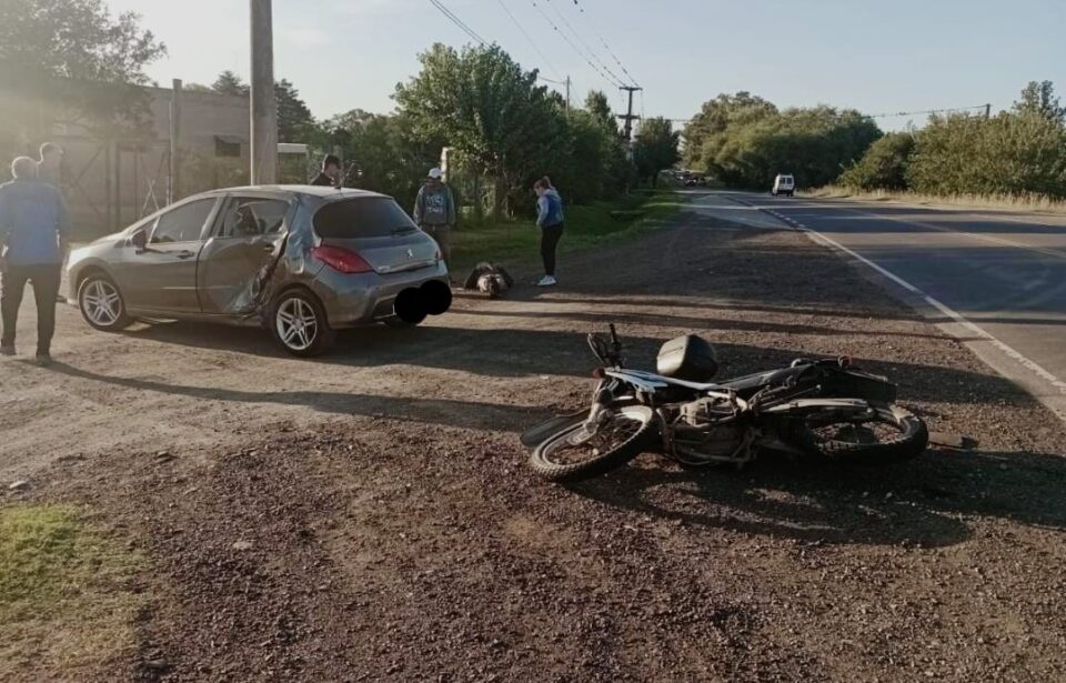 Motociclista con lesiones varias tras accidente en Ruta C-45