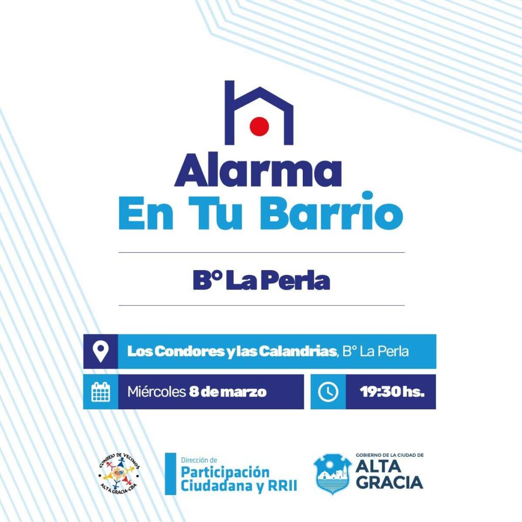 Lanzan el programa "Alarma en Tu Barrio" en La Perla