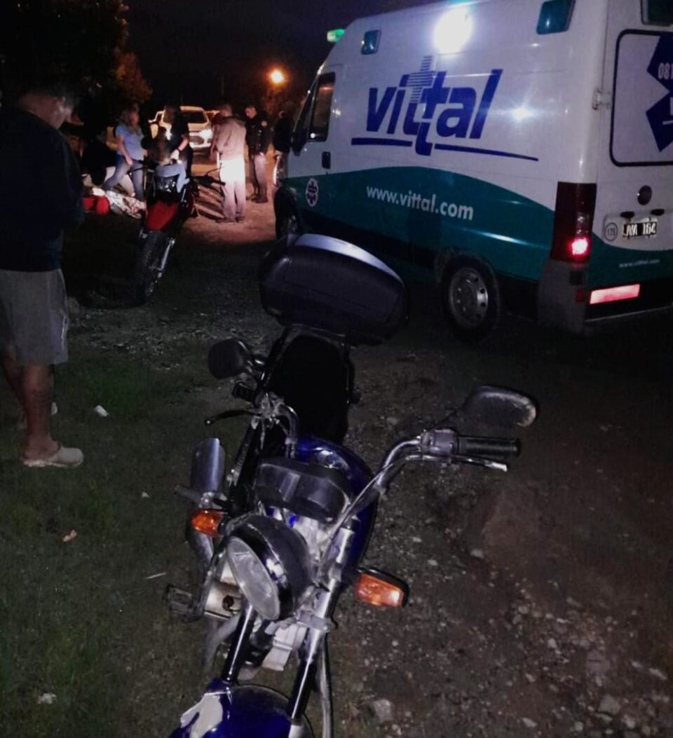 Un hombre y una niña heridos luego de un accidente en La Perla