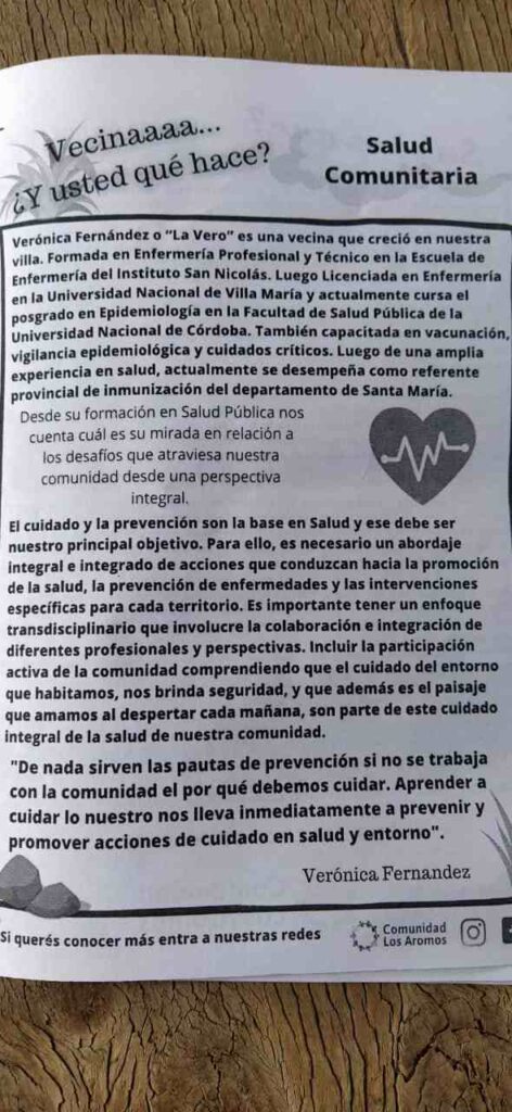 Cansados de la política tradicional, vecinos de Los Aromos armaron su propio partido