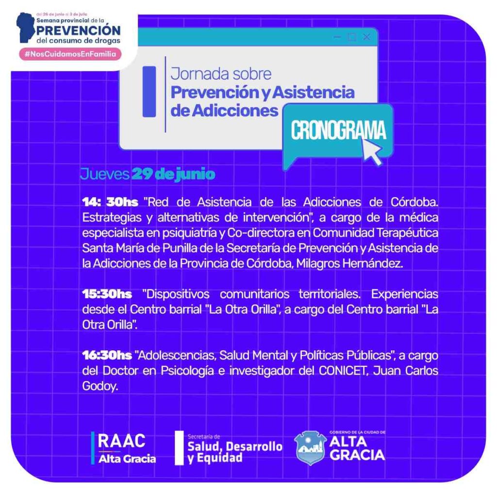 Comenzó la Jornada sobre Prevención y Asistencia de Adicciones en el Cine Monumental