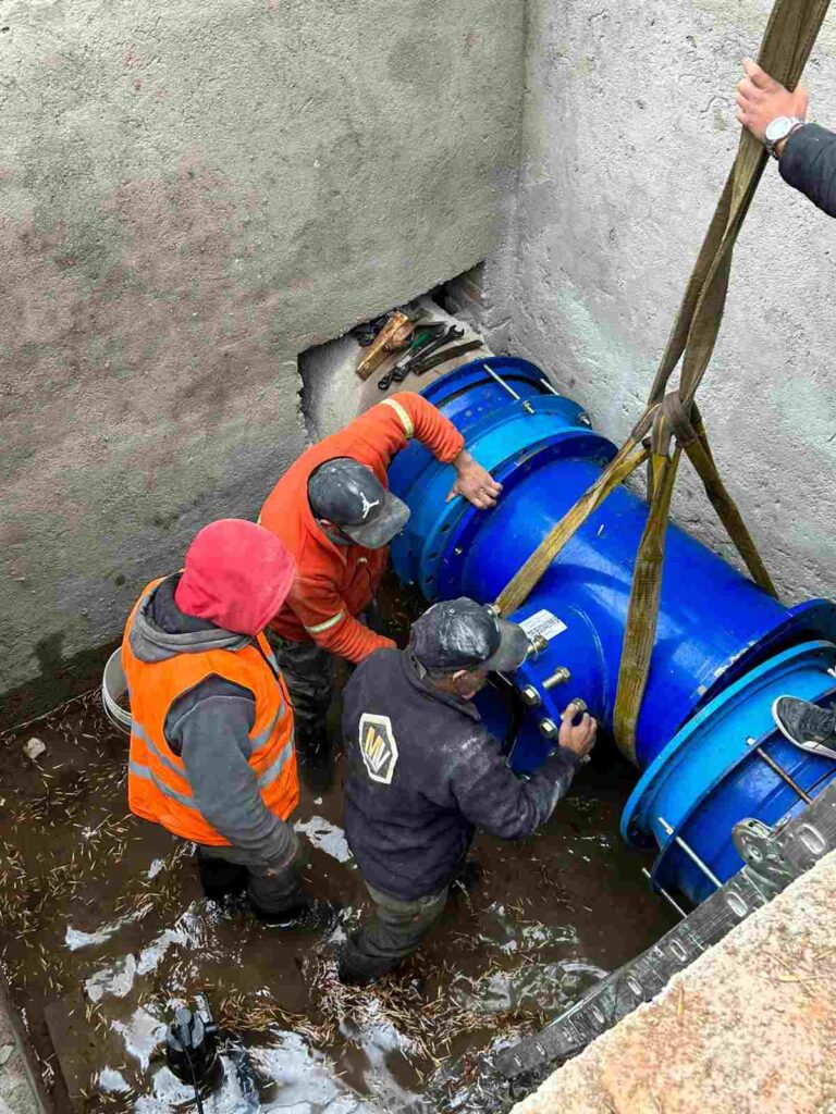Completaron la obra de agua potable y se reestableció el servicio