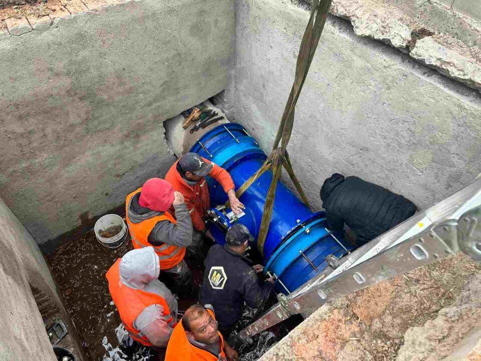 Completaron la obra de agua potable y se reestableció el servicio