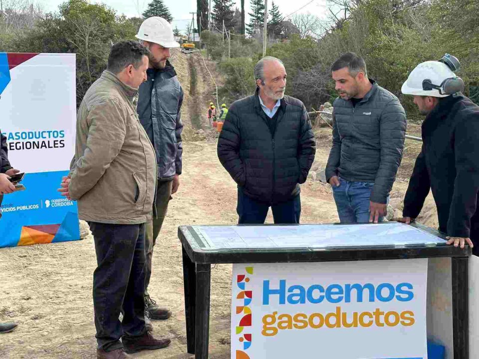 El ministro Fabián López supervisó obras de gas natural en Potrero de Garay