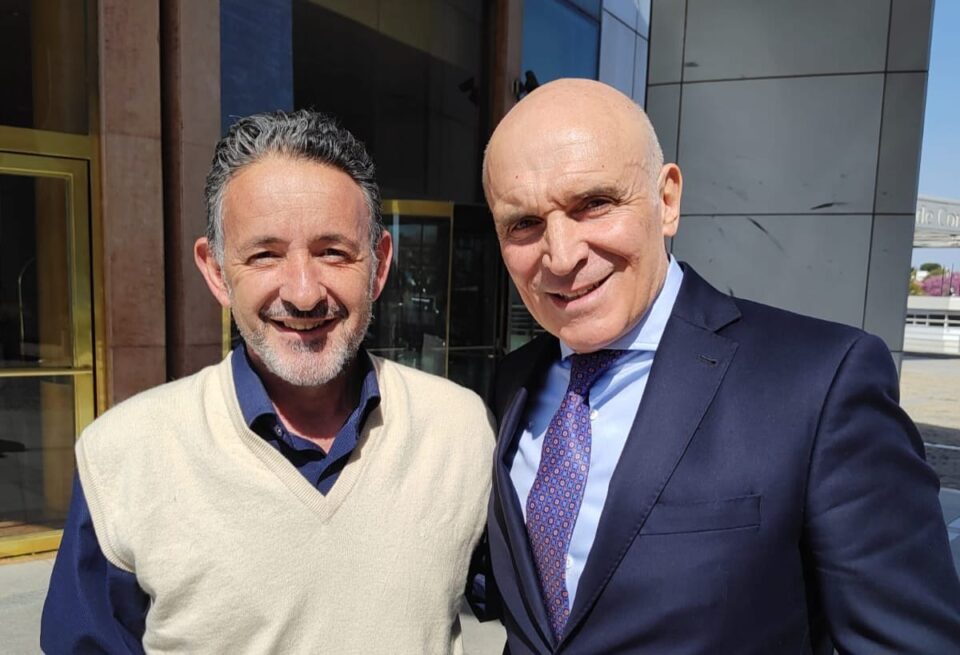 Ricky Gonzalez junto a Patricia Bullrich en la presentación de Melconian