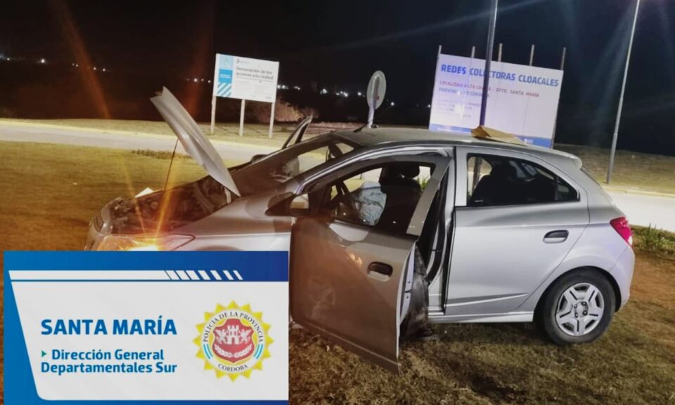 Intentaron escapar en un auto robado y terminaron detenidos