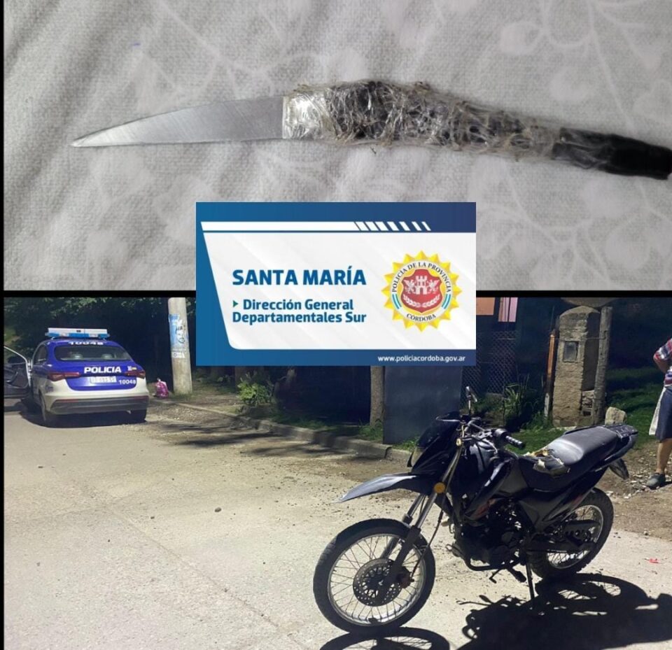 Lo hirió con un cuchillo para robarle la moto en Barrio Sur