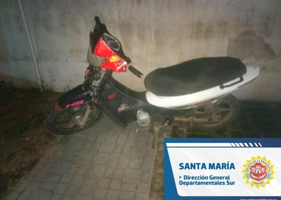 Recuperaron una moto robada hace 6 años