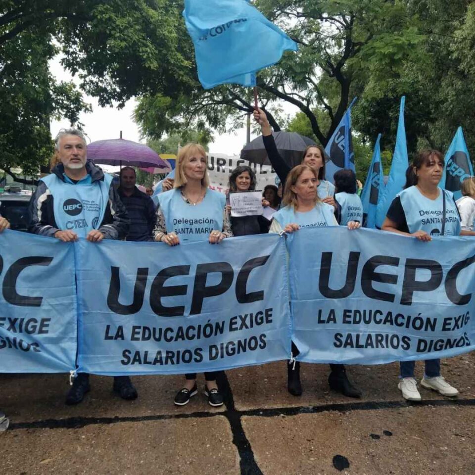 Paro docente en Córdoba: Uepc adherirá a la medida de fuerza de este jueves