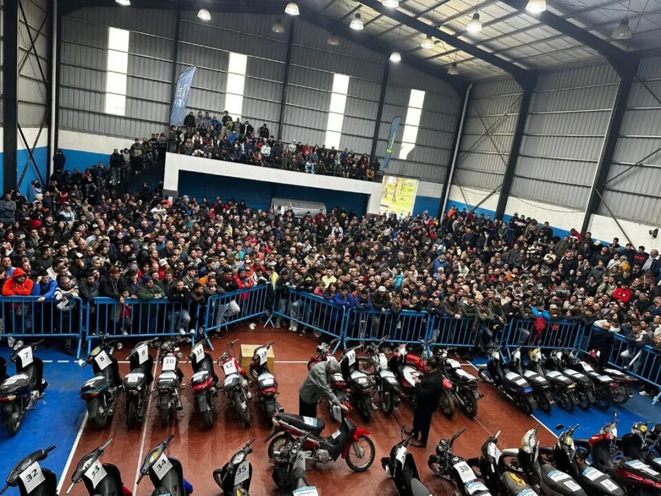 Recaudaron más de 30 millones de pesos con el remate de motos